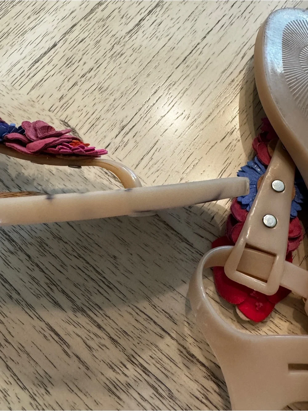 Kate Spade Fatema Floral Jelly Thong Sandals Floral Size 7
